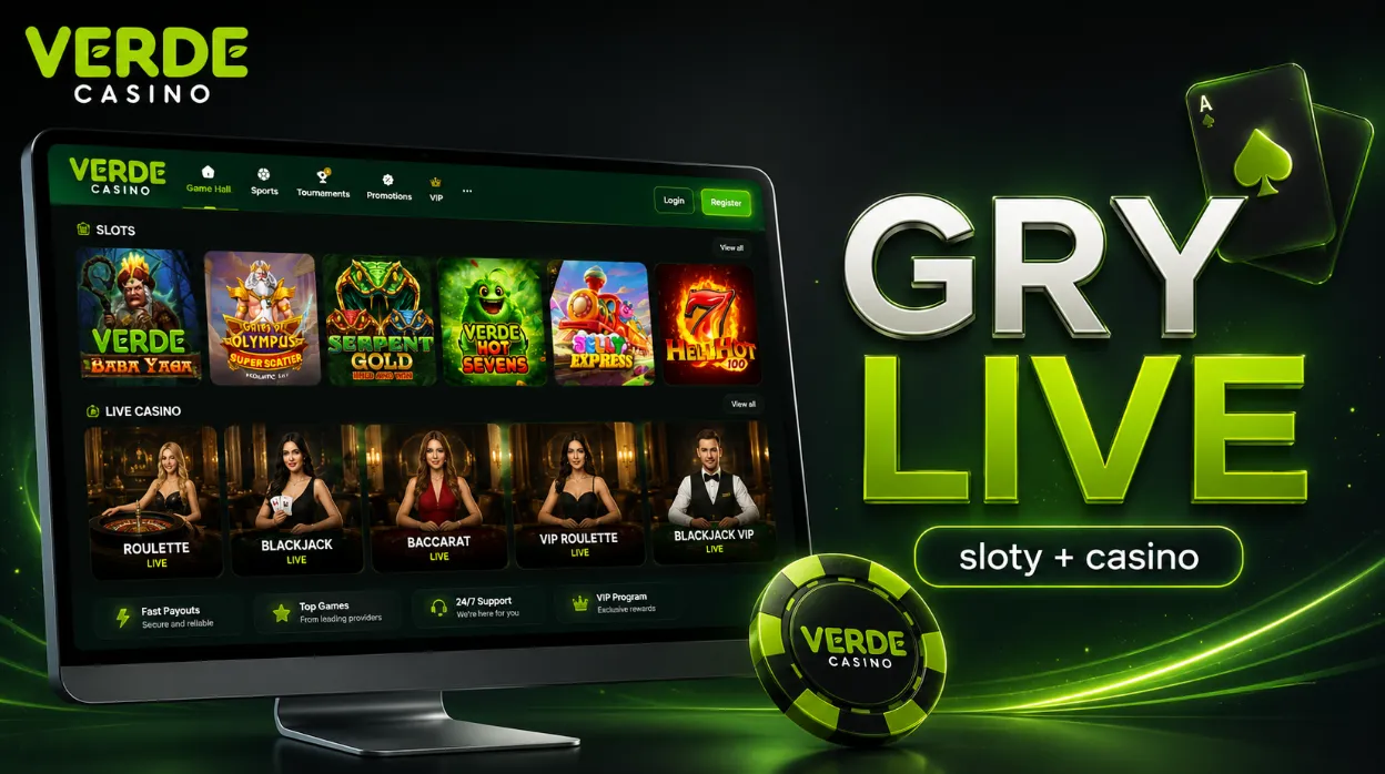 Gry w Verde Casino od slotów po live casino
